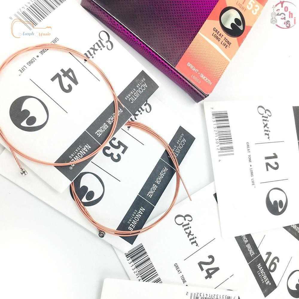 Elixir 16027 Cordas De Viol O Ac Ska De Bronze Para Phosphor Bronze Nanoweb 13-56 6 Cordas