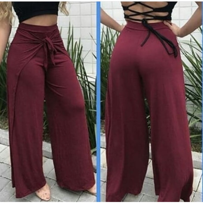 Calça envelope vira store saia