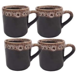 4 xícaras de café preto com borda café xicara café sem pires xícaras de porcelana xícara cafezinho