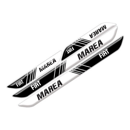 Protetor Soleira 4 Porta 3d M1 Carro Fiat Marea