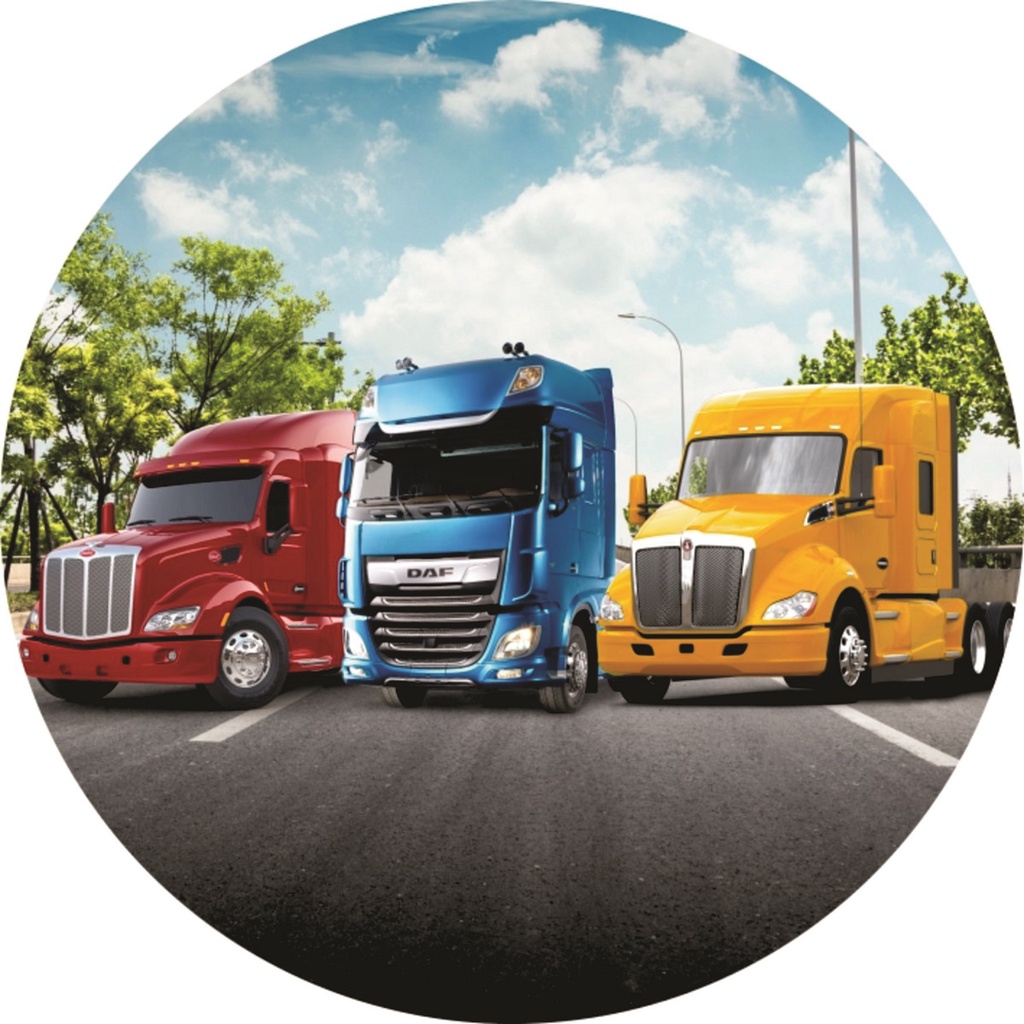 Painel  Decorativo festa em lona Fosca Redondo Caminhão em Oferta na Shopee