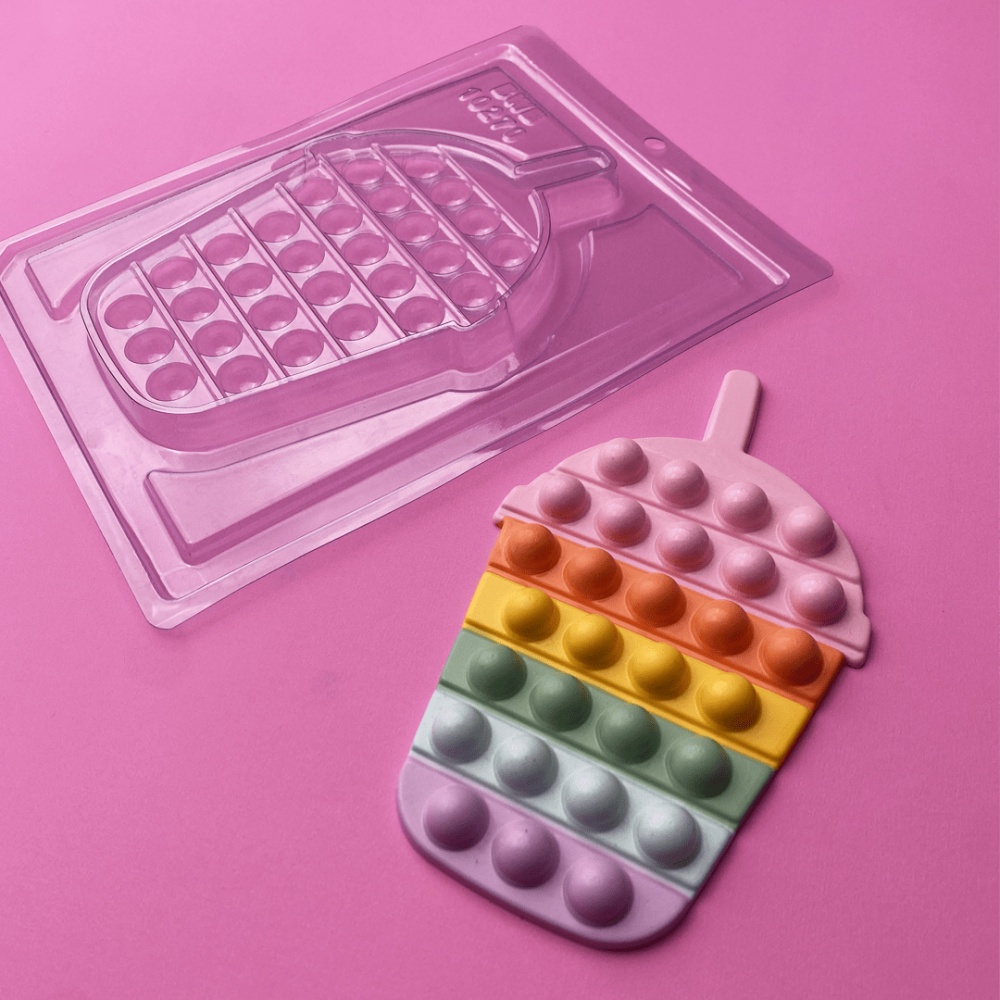 Forma Para Chocolate Acetato Pop It Milkshake (sem Silicone)