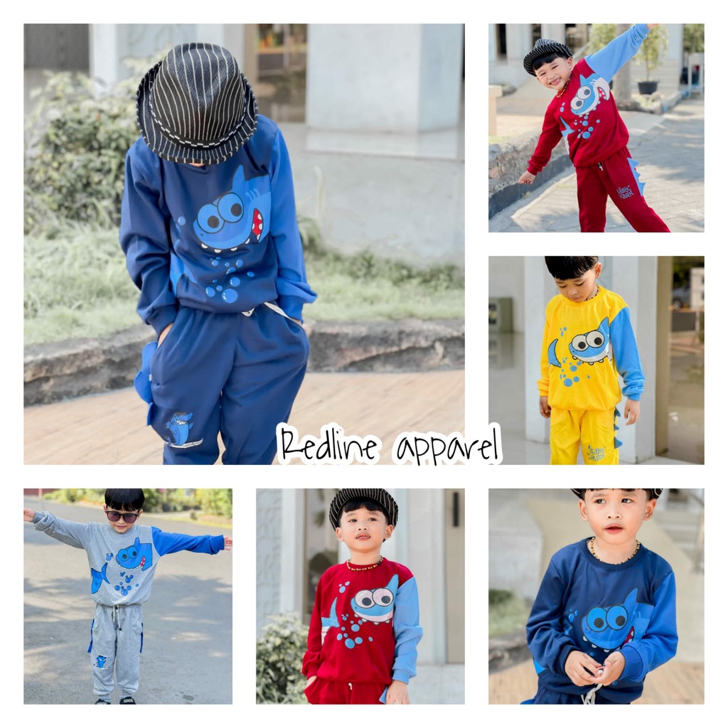 | Um Conjunto De Camisola Para Meninos Distro Material Beby Terry Premium Personagem De Manga Longa Idoso De 1-5 Anos