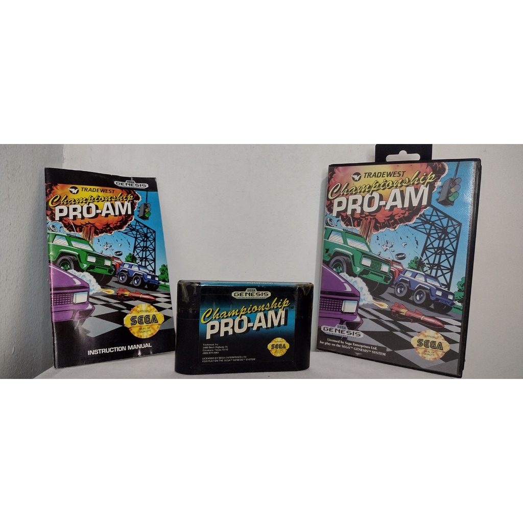 CHAMPIONSHIP PRO AM MEGA DRIVE/GENESIS ORIGINAL RARÍSSIMO
