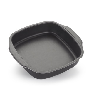 Forma Assadeira Preta Quadrada Antiaderente Techflon N°2  3,1 Litros