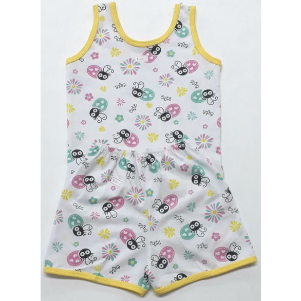 regata de malha estampada  kit com 4 regatas e 4 shorts em Oferta na Shopee