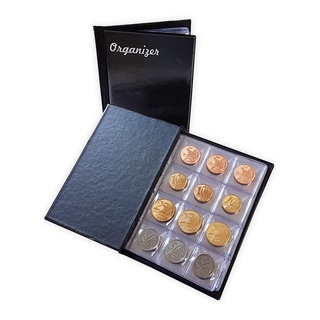 Álbum para Moedas Pasta para 120 Moedas