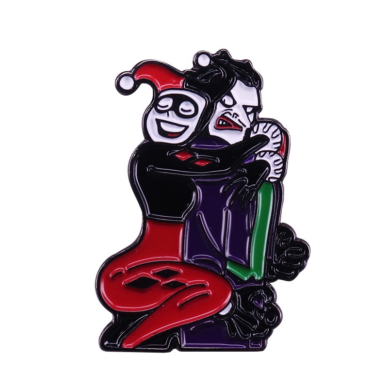 Broche Joker Com Harley Quinn / DC / Comendo / Leque / Decoração | Shopee  Brasil