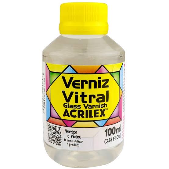 Verniz Vitral Glass Varnish Brilhante Incolor Acrilex 100ml Shopee Brasil