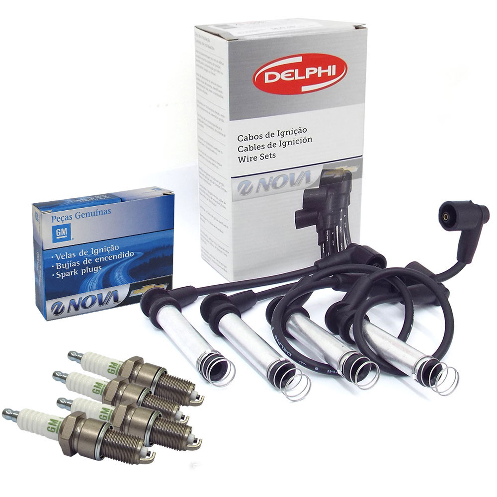 Kit Velas E Cabos De Ignica Corsa Classic 2006 2007 200