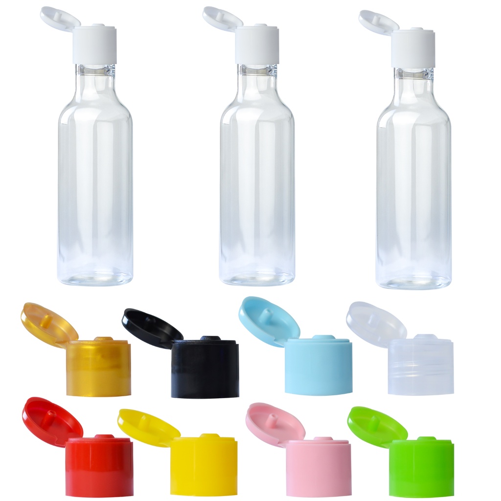 50 Mini Garrafinhas Frasco De Plástico 50ml Tampa Rosca Fliptop De Loja e Festas em Oferta na Shopee