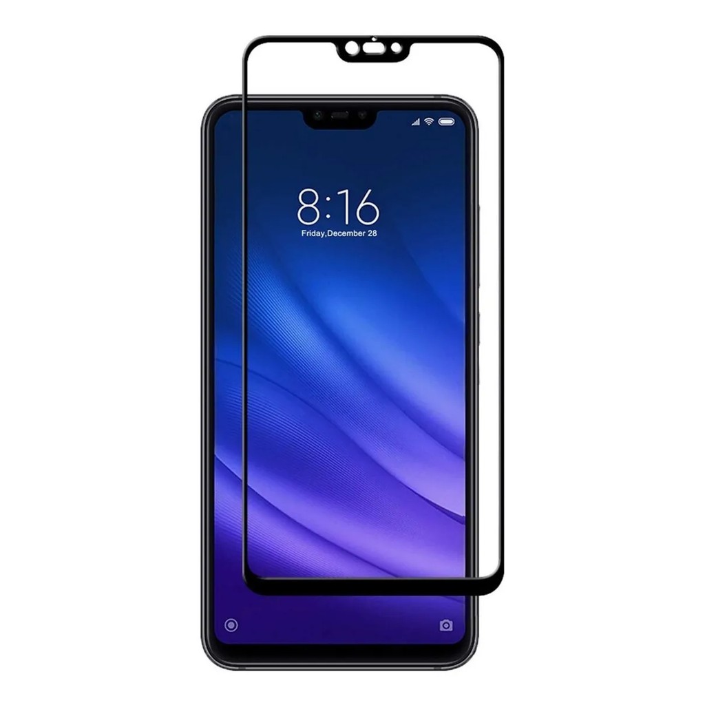 KIt Pelicula Vidro 3D Xiaomi Mi 8 Lite + Capa Anti Shock Capinha — imagem 2 de 2