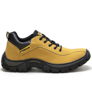 tenis caterpillar bota masculina adventure promoção lançamento amarela em Oferta na Shopee