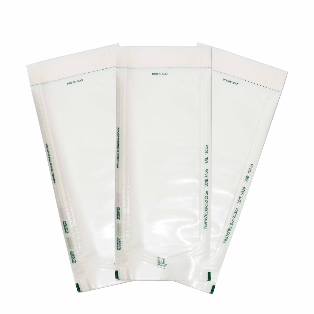 Kit 400 unidades Envelope para Esterilização de Alicate de Cuticula em Autoclave 9 x 23 cm Manicure Pedicure Sos Beleza Brasileira