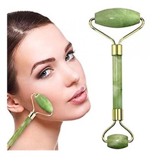 Rolo Massageador Pedra De Jade Cuidados Faciais Shopee Brasil