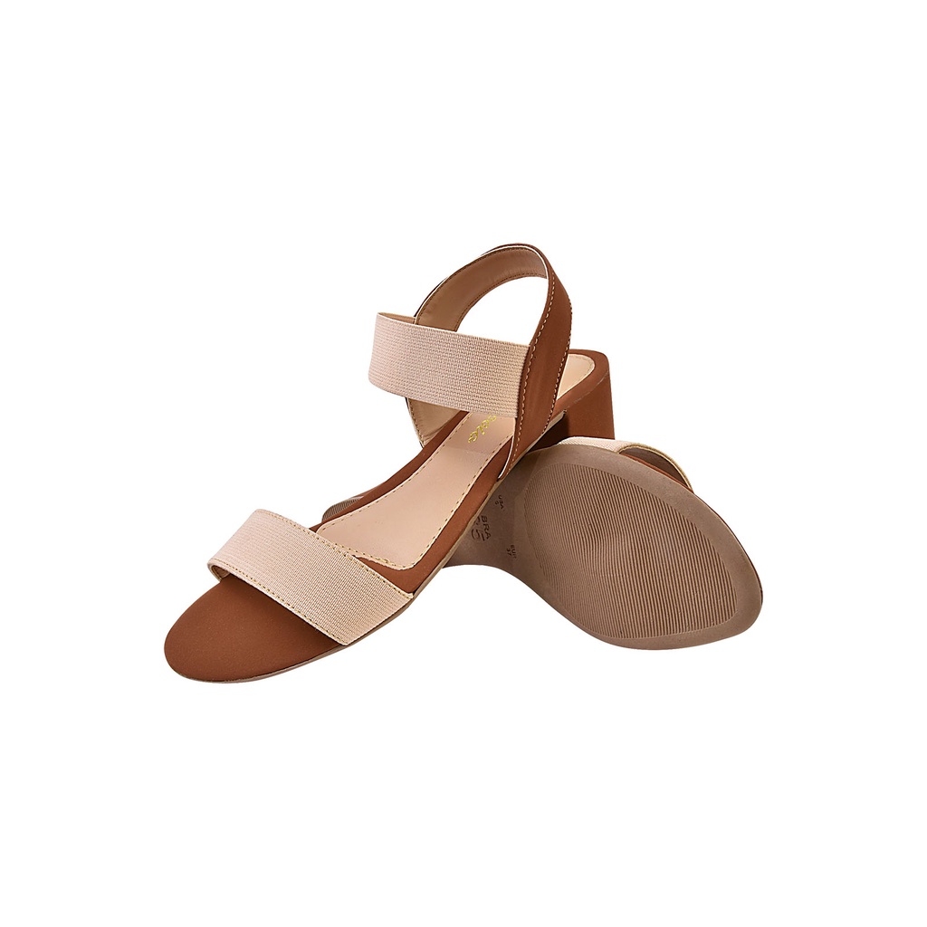 Sandália Salto Médio Elastico Silvia Bertuccio Moda Feminina