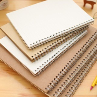 Caderno 14x21cm CAPA LISA KRAFT 300G com espiral comum pautado ou liso anotações, agenda, planners em Oferta na Shopee