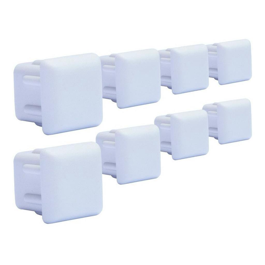 8 Ponteira De Proteção Pé Cadeira Quadrado Mesa Jantar 25x25