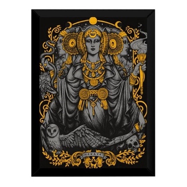 Quadro Wicca Deusa Triádica Misticismo Arte Ocultismo