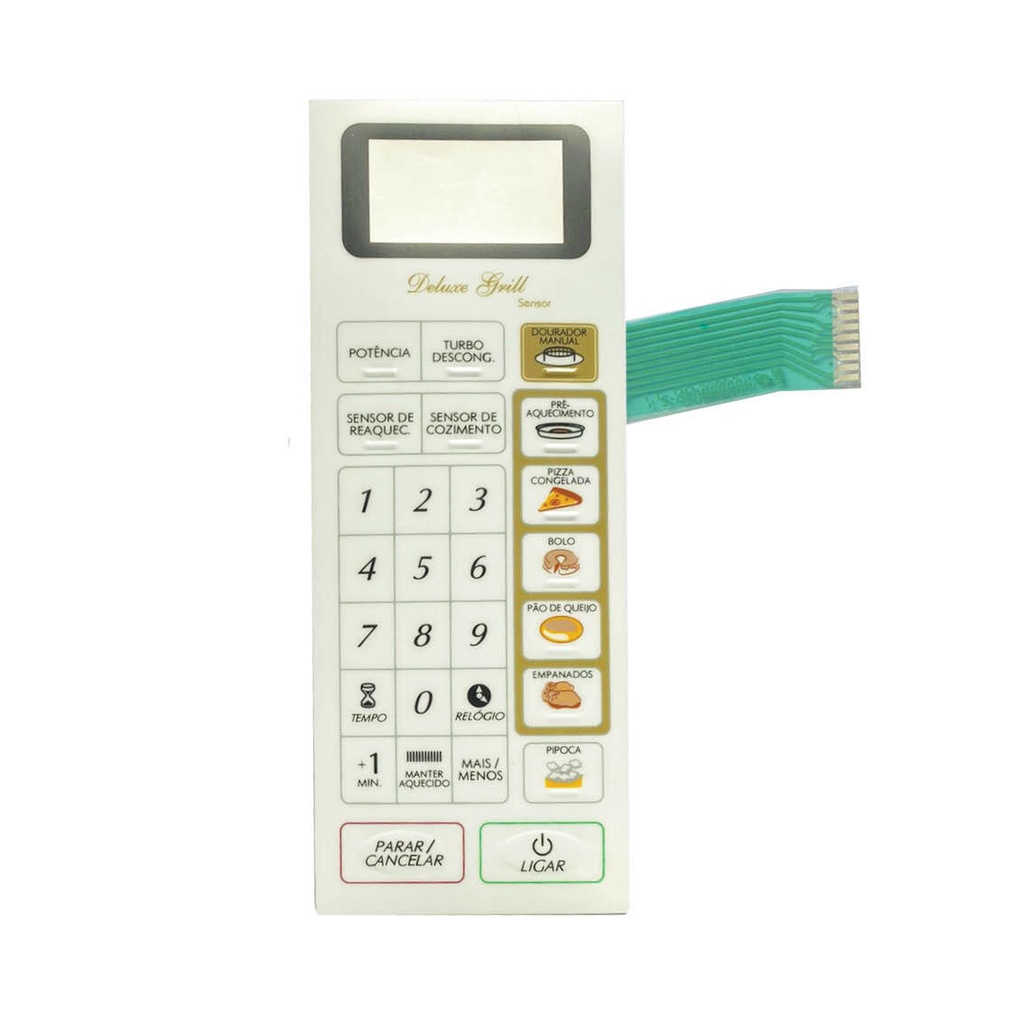 MEMBRANA COMPATIVEL MICROONDAS PANASONIC NN R 94 BRANCA COM RELEVO