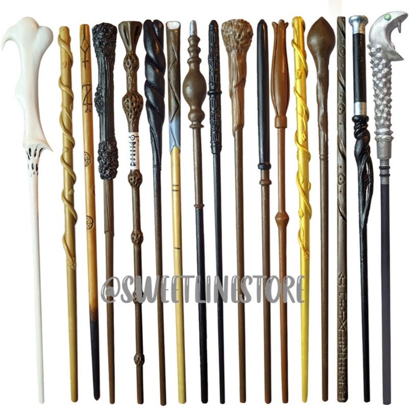 Varinhas Harry Potter artesanal 30cm promoção