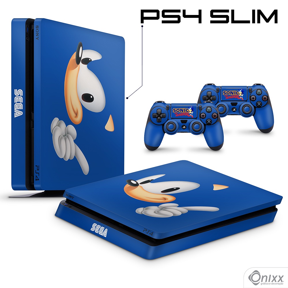 Skin PS4 SLIM Adesiva Sonic