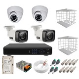 Kit Cftv 4 Câmeras Segurança 2mp 1080pp 20m Dvr Full Hd 4 Ch Completo