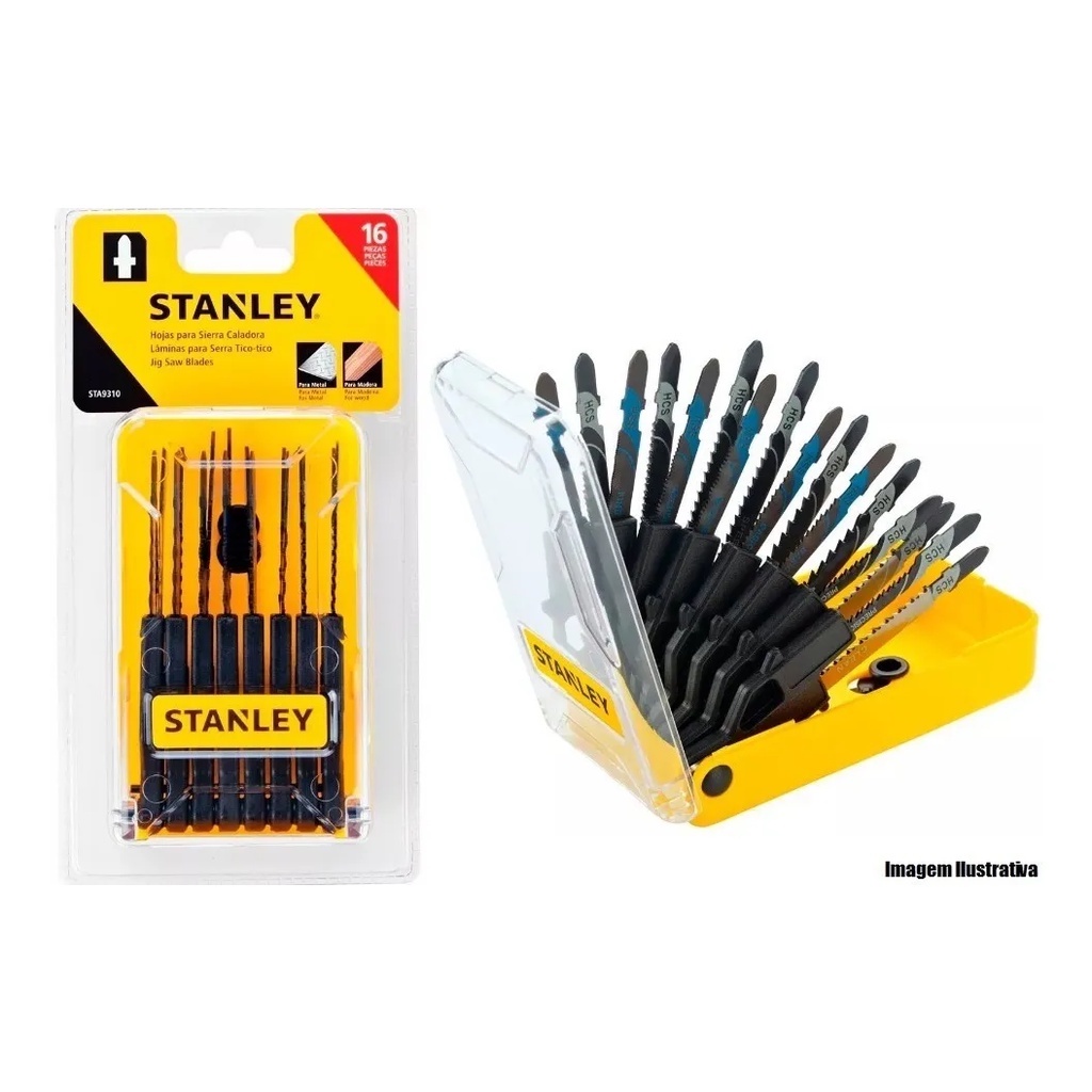 Serra tico tico STA9310 estojo com 16 peças STANLEY em Oferta na Shopee