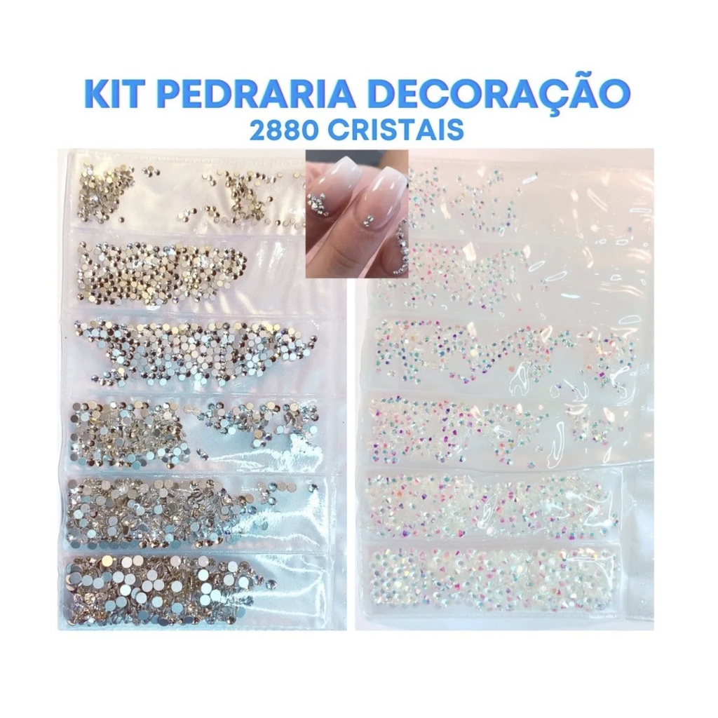 Pedrinhas Strass Decoracao Unhas Pedraria Strass Furta Sortidos Joias Promocao