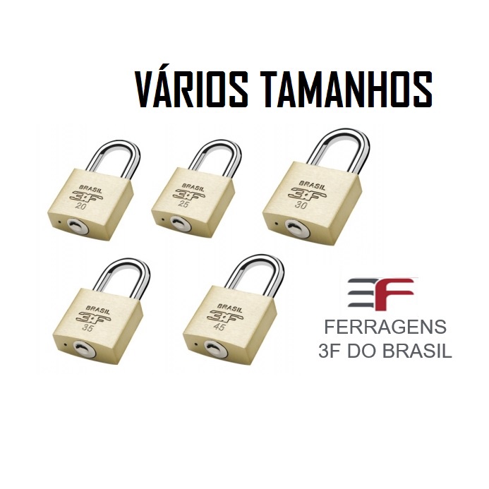 Cadeado de 20mm 25mm 30mm 35mm 45mm Alta Segurança cadeados com 2 chaves