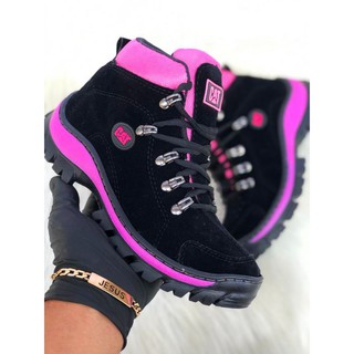 Bota Coturno Caterpillar Original Em Couro Rosa Feminina Cat Bota Feminina  Caterpillar Nunca Usado 56978576 Enjoei