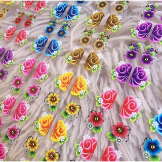 200 adesivos películas 3d para unha decoradas (20 cartelas com 10 adesivos (05 pares)