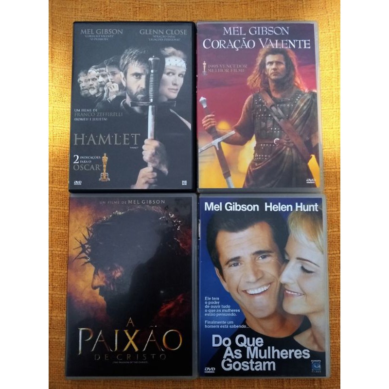 Dvd Filme Mel Gibson Hamlet Coracao Valente A Paixao De Cristo Do Que As Mulheres Gostam Otimo Estado R 10 55 Reais Cada Shopee Brasil