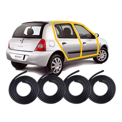 Borrachas De Vedação Clio 4 Portas - 2013 2014 2015 2016