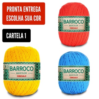 Barbante Barroco MaxColor Nº 6 - 200g 100% Algodão em Oferta na Shopee