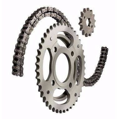 Kit Coroa Pinhão yamaha Crypton 115 aço 1045