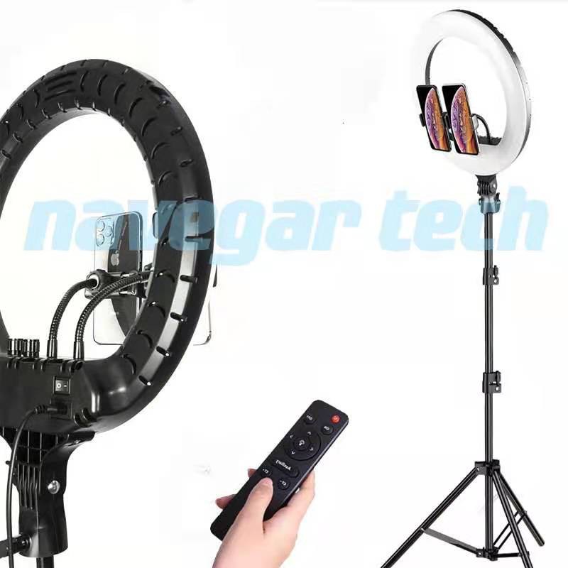 RING LIGHT LED SOLFT Iluminador Anel Luz 36cm 14 Polegadas com controle sem fio C/tripé 2,1M,36W Super iluminador