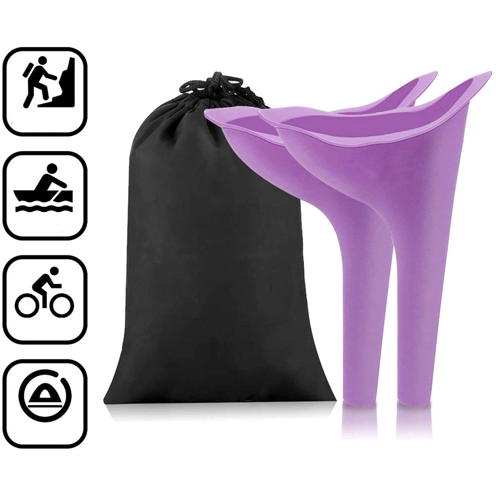 Urinol feminino portátil em pé de silicone prático sanitário saúde