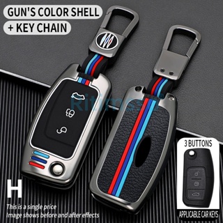 Capa De Liga Com 3 Botões Para Chave Remota De Carro Ford Fiesta Foco Ecosport Kuga Fuga Falcon B-Max C Eco Sport Galaxy em Oferta na Shopee