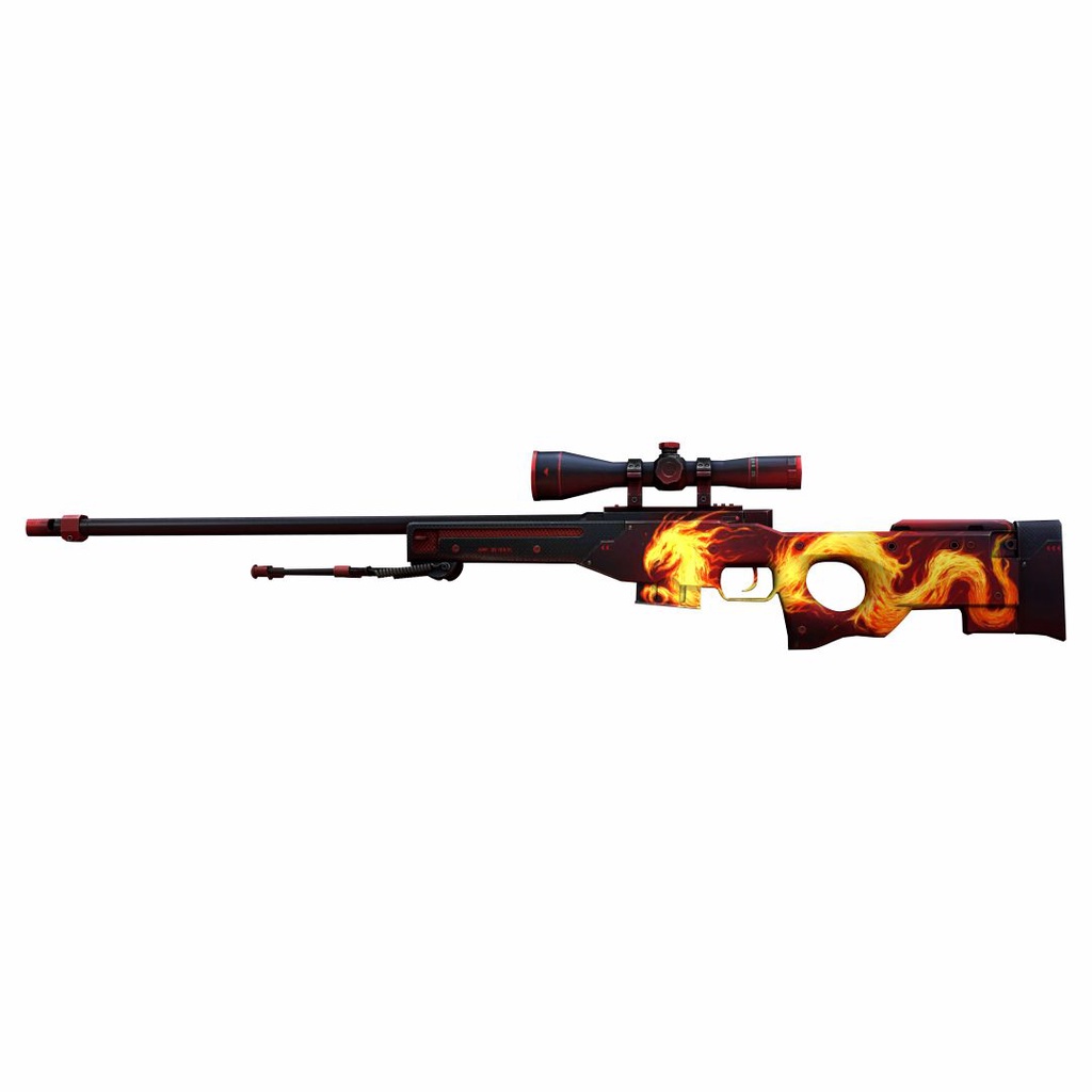 Quadro Decorativo Parede Armas Cs Awp fogo selvagem 65cm