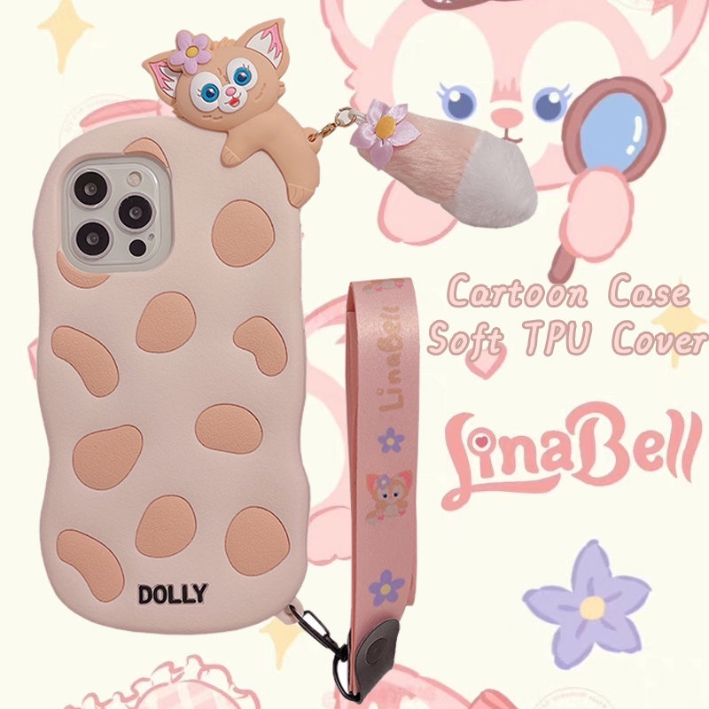 OPPO Reno7 Reno6 Reno6 Reno5 Reno4 Reno 3 4 4Z Z 2F 5 5Pro 6 7 7Pro F11 F9 F5 Realme XT Caixa De Telefone TPU Cartoon Lian Bell Fofo Capa De Silicone Com Cauda De Pelúcia De Cordão