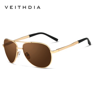【 With Caixa 】 VEITHDIA 1306 Óculos De Sol Polarizados Masculinos Da Moda Moderna