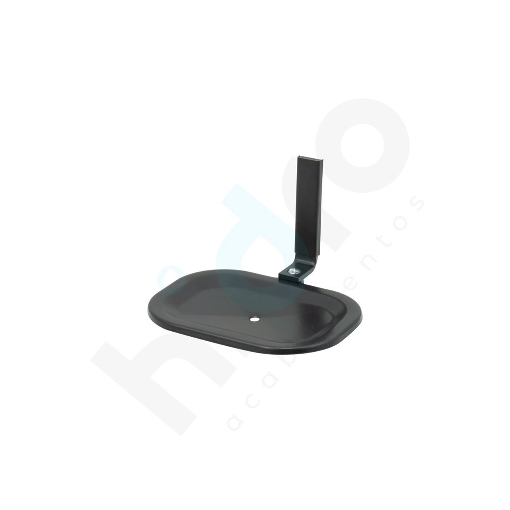 Saboneteira Porta Sabonete De Parede Aço Inox Quadrada Preto Fosco