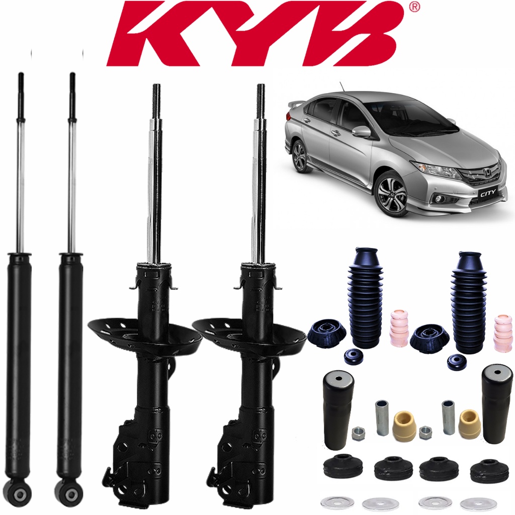 4 Amortecedor Traseiro E Dianteiro Kayaba + 4 Kit Honda City Shopee