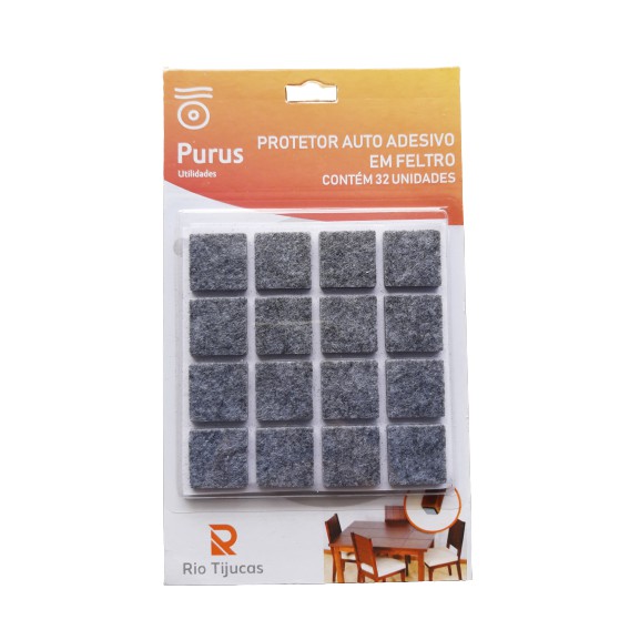 Protetor Pé Cadeira Feltro Quadrado Auto Adesivo 32pçs 2,0cm em Oferta na Shopee