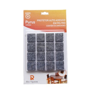 Protetor Pé Cadeira Feltro Quadrado Auto Adesivo 32pçs 2,0cm em Oferta na Shopee