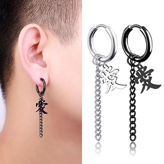 Qqmall1 Brinco Dangle Feminino / Borla / Estrela / Lua / Aço Inoxidável / Estilo Coreano / Multicolorido