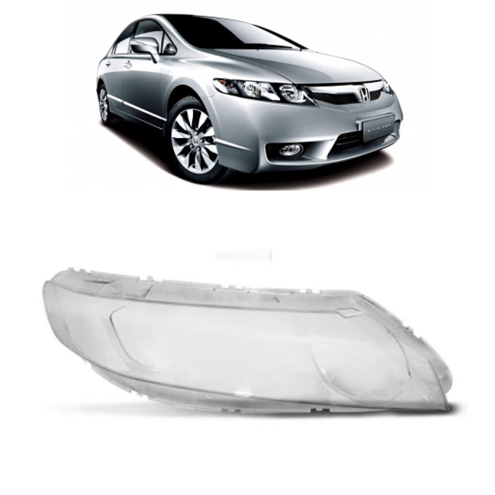Lente do Farol Honda New Civic 2007 2008 2009 2010 2011 Lado Direito
