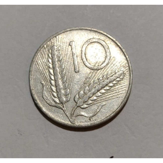 MOEDA ITALIA 1952 - 10 LIRAS - ALUMINIO - COD3369