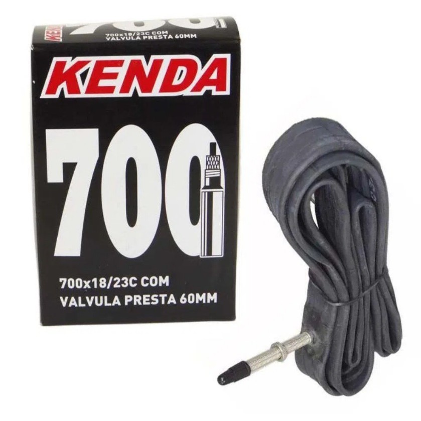 Camara de ar Bicicleta Speed Kenda 700 Valvula 60mm Ideal aro carbono Triathlon Road Bike
